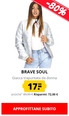 BRAVE SOUL Giacca trapuntata da donna solo 17,99 €!