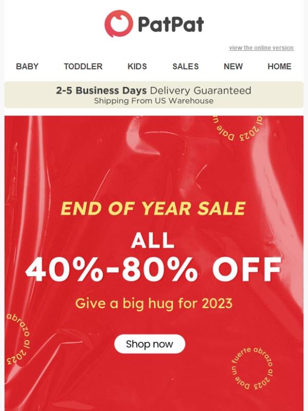 All 40% - 80% off! Sweatshirts, leggings, dresses & more...