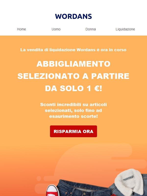 🔵 Vendita di liquidazione Wordans 🔵