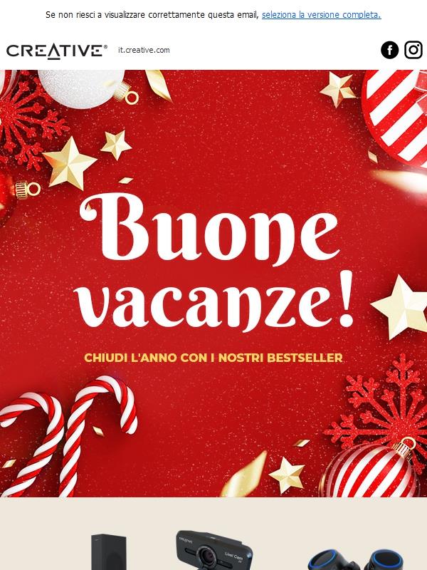 Buone vacanze! Chiudi l'anno con i nostri bestseller.