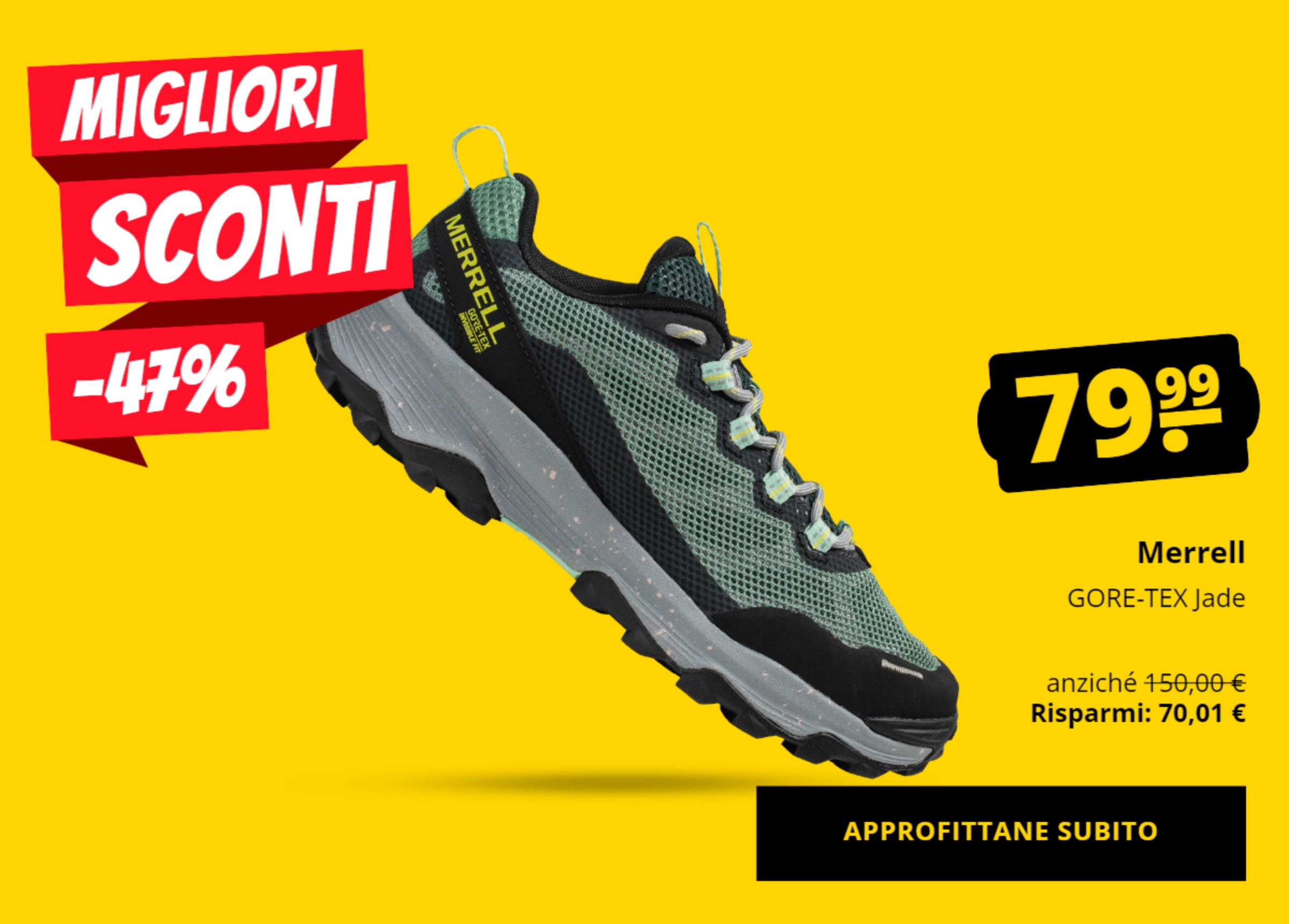 Merrell GORE-TEX Jade solo 79,99 €!