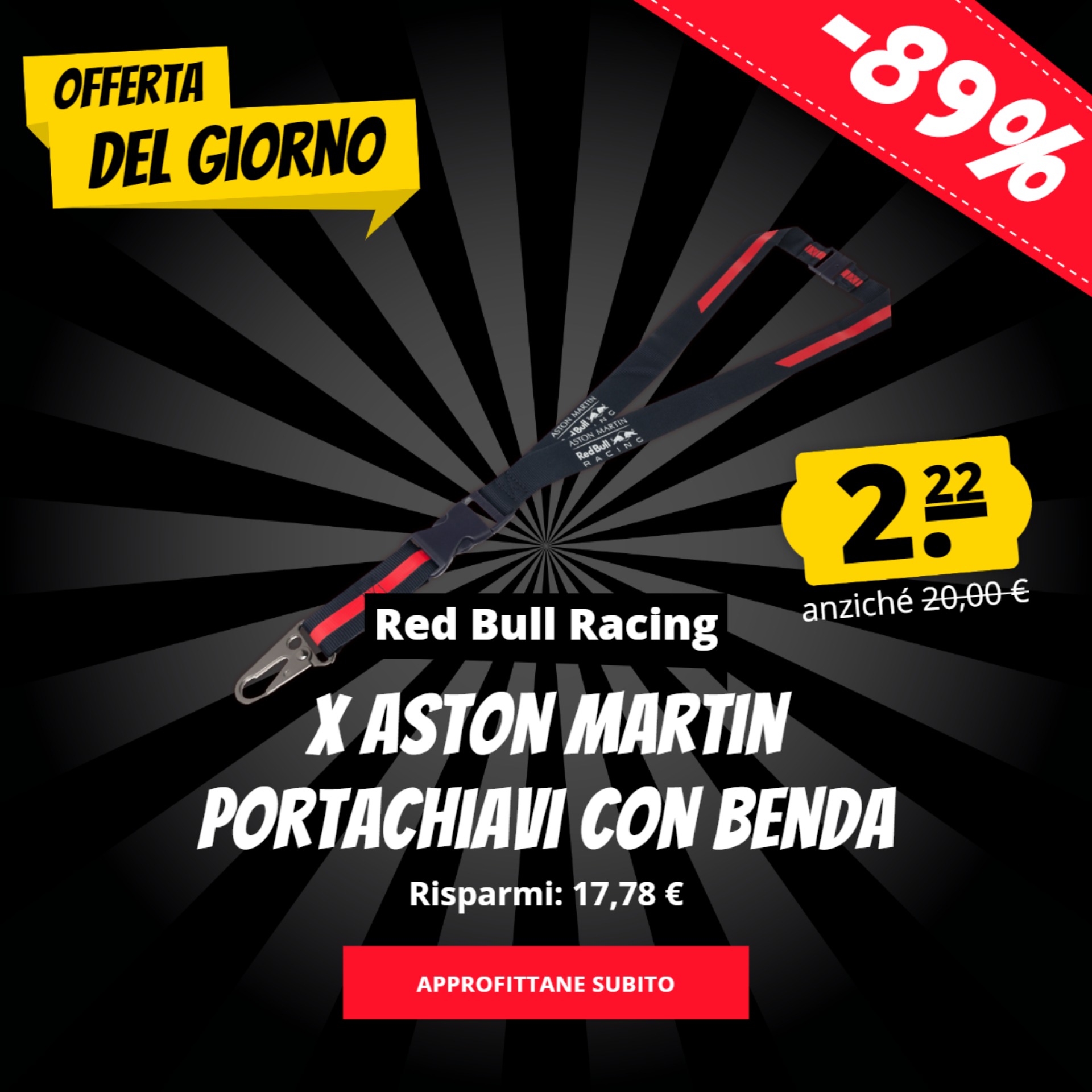 Red Bull Racing x Aston Martin Portachiavi con benda solo 2,22 €