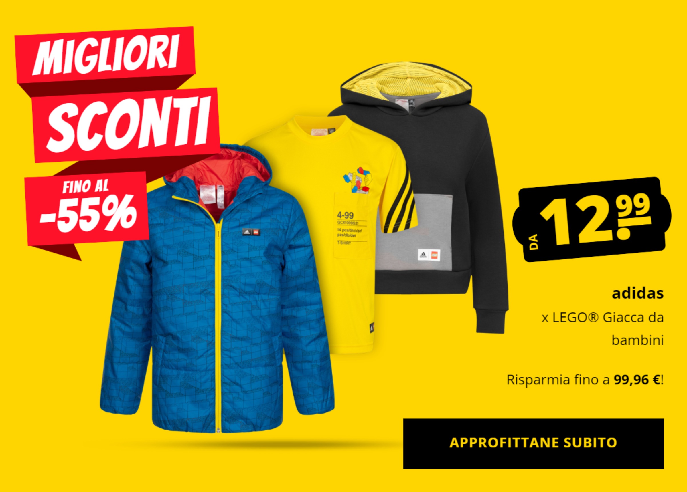 adidas x LEGO® Giacca da bambini a partire da 12,99 €!