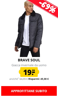 BRAVE SOUL Giacca invernale da uomo solo 19,99 €!