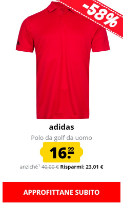 adidas Polo da golf da uomo solo 16,99 €!