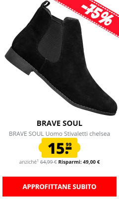 BRAVE SOUL Uomo Stivaletti chelsea solo 15,99 €!