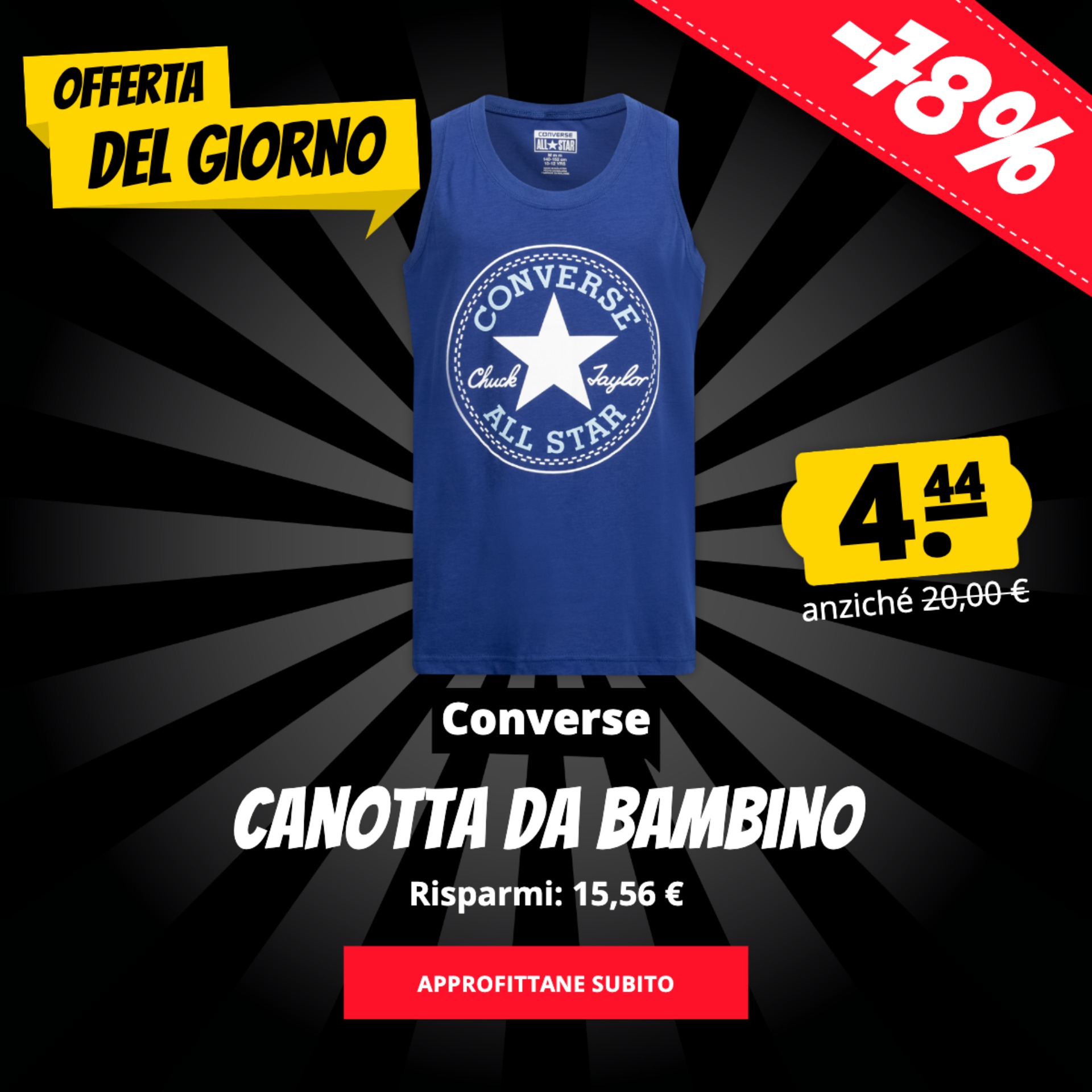 Converse Canotta da bambino solo 4,44 €