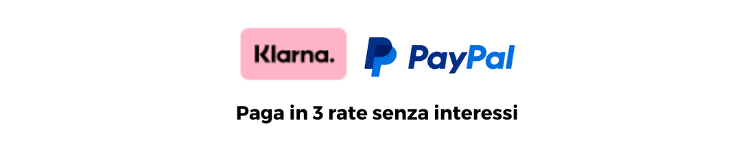 paga in 3 rate con paypal e klarna