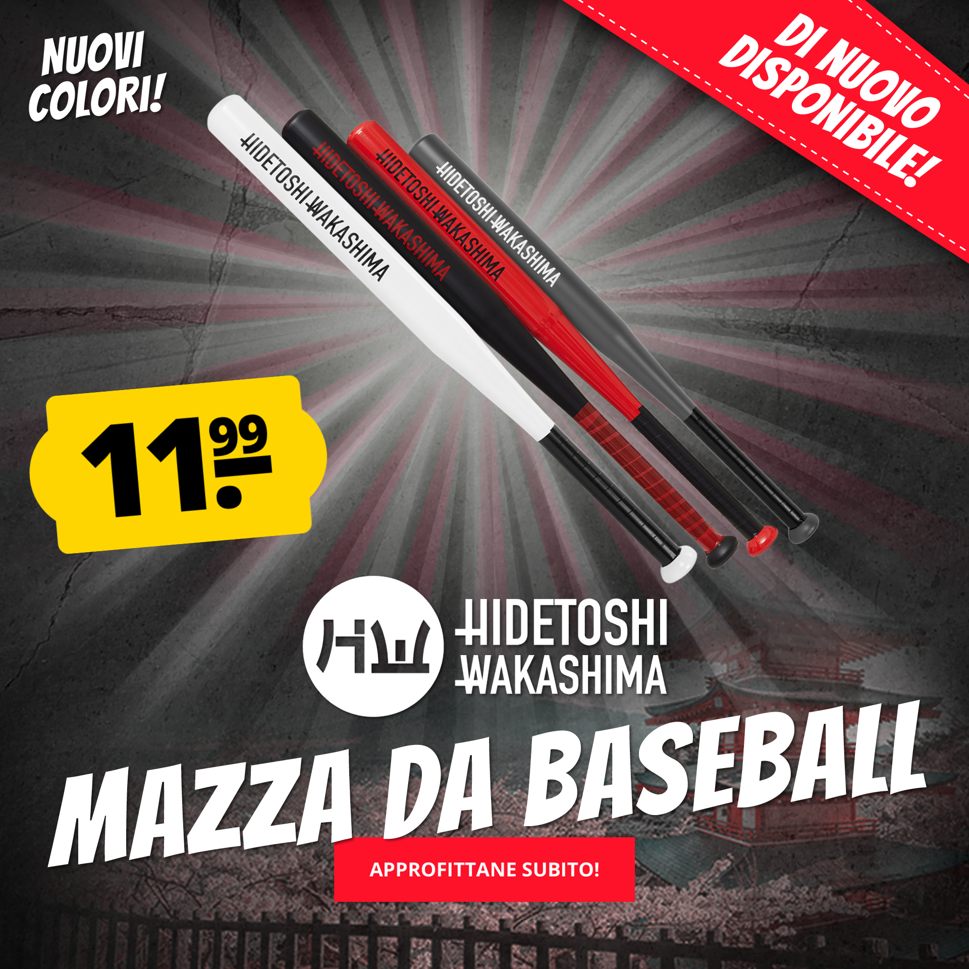 HIDETOSHI WAKASHIMA Mazza da baseball solo 11,99 €