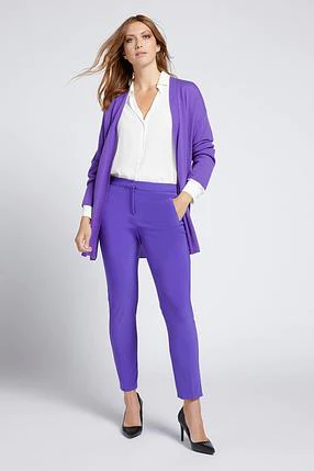 PANTALONI NO-HIPS SKINNY IN COMPATTO STRETCH