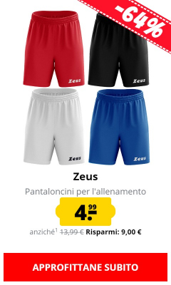 Zeus Pantaloncini per l'allenamento solo 4,99 €!