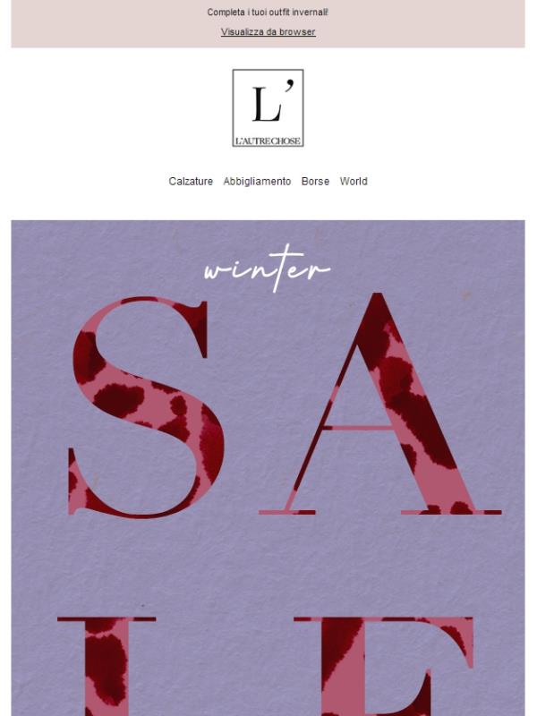 🛍️Fino al 70%: approfitta ora dei Saldi Invernali!