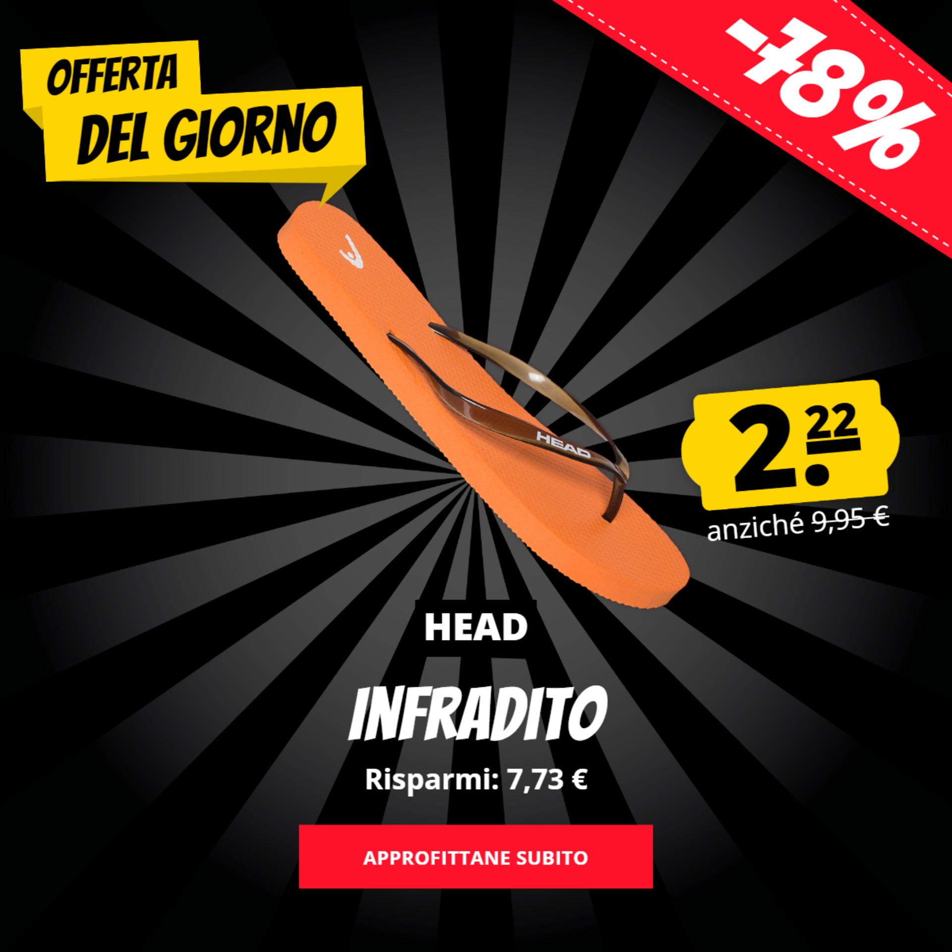 HEAD Infradito solo 2,22 €