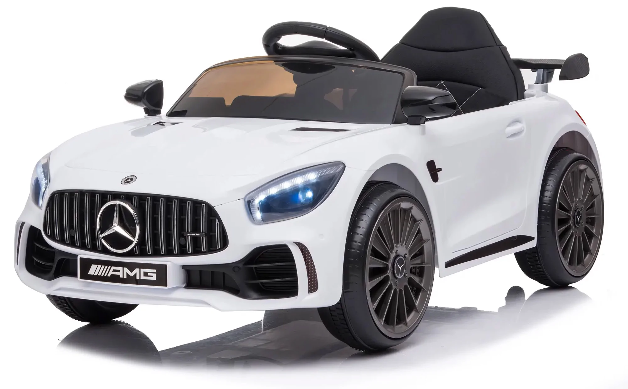 Macchina Elettrica per Bambini 12V Mercedes GTR Small AMG Bianca