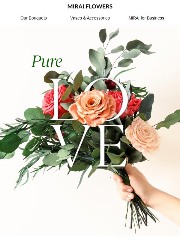 All You Need is Love - and MIRAI FLOWERS!