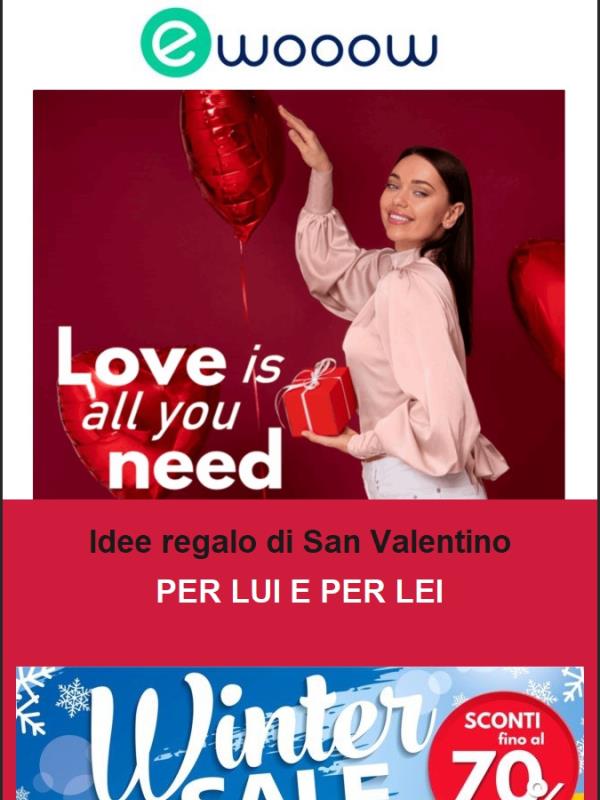A San Valentino rendi felice chi ami