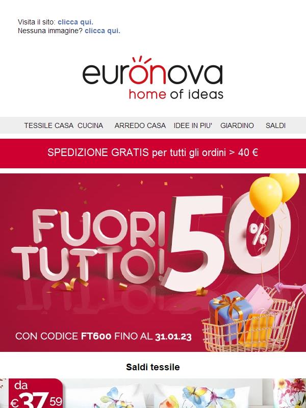 Doppia convenienza: saldi + sconto 50%