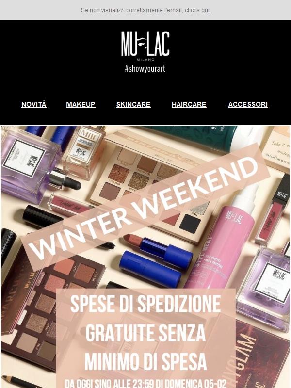 ❄️WINTER WEEKEND❄️ Spese di spedizione gratuite per tutti gli ordini!