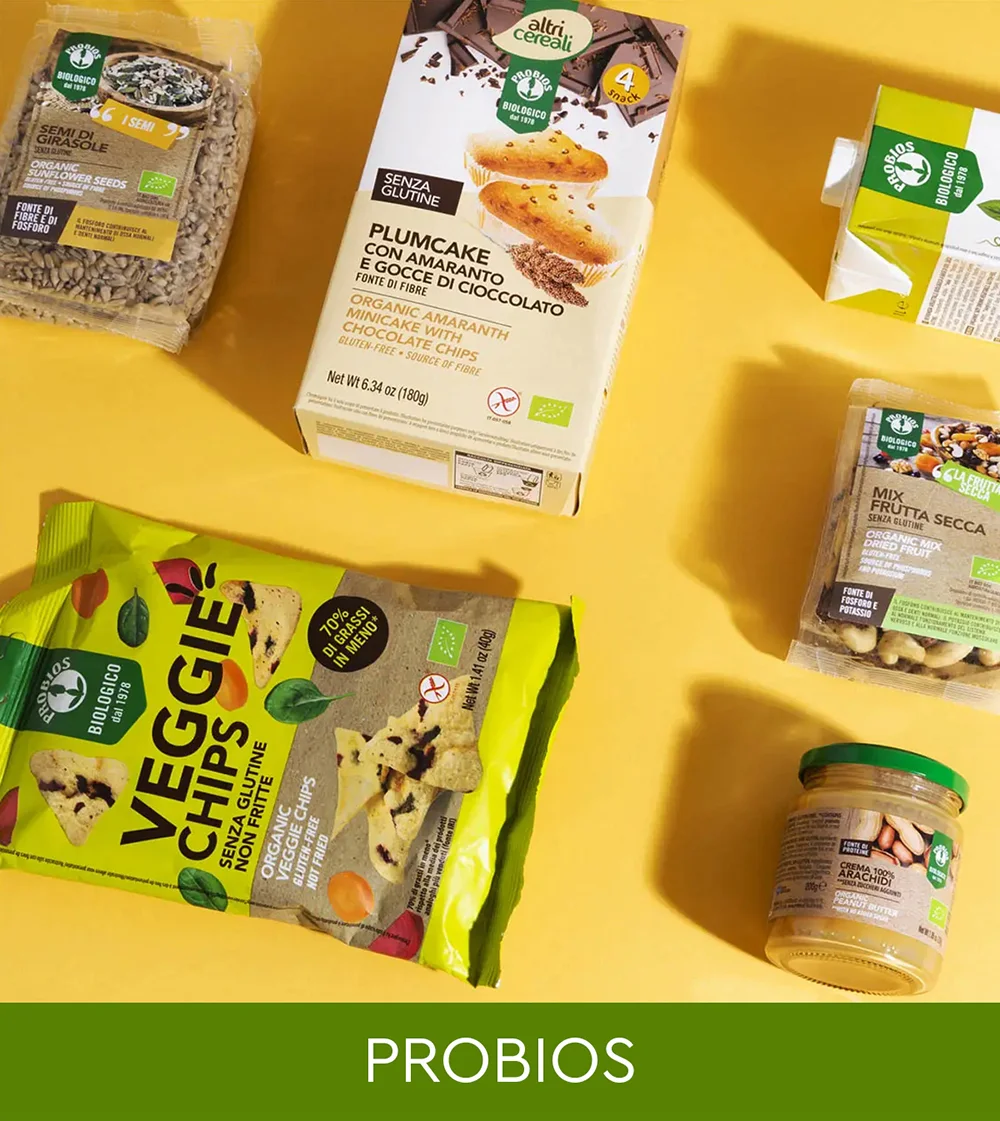 Probios: barrette energetiche, cereali e semi tostati