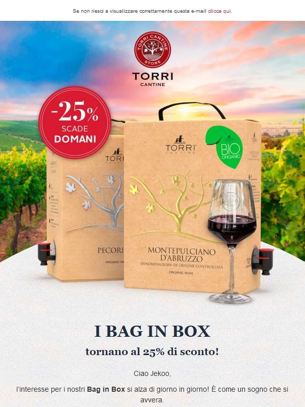 📢 TUTTI i Bag in Box in sconto!