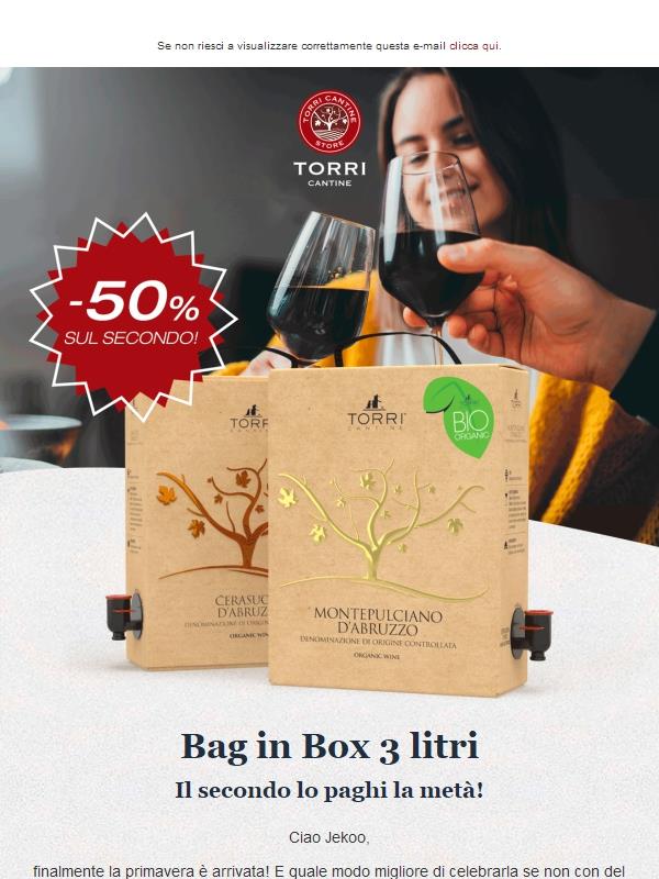 🌸 Primavera in casa tua con i Bag in Box!