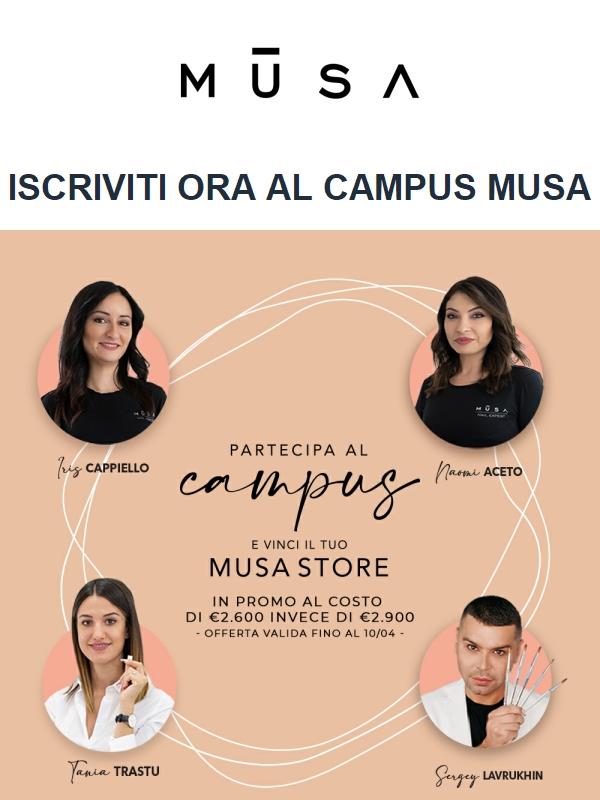 MusaNails: PROMO CAMPUS MUSA: ISCRIVITI ORA | Jekoo