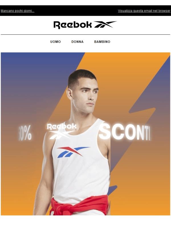 50% DI SCONTO con la promo di metà stagione.