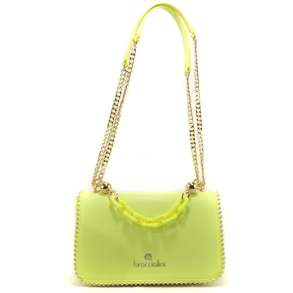 Braccialini Chain Borsa a tracolla B17160 Yellow fluo