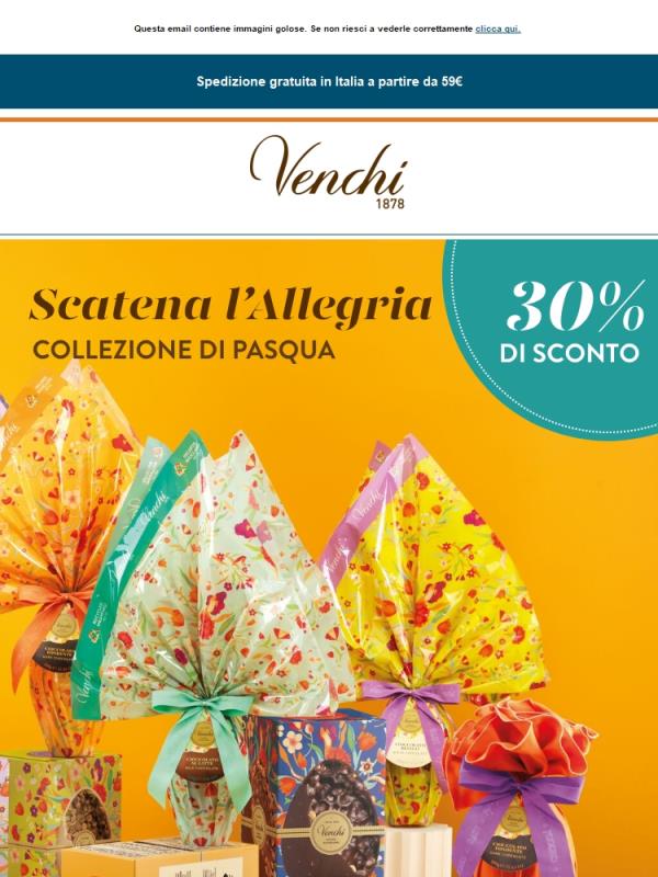 30% di sconto: Saldi di Pasqua 🐣
