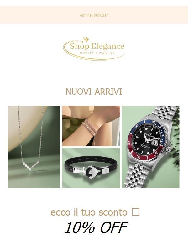 Nuovi arrivi e 10% di sconto