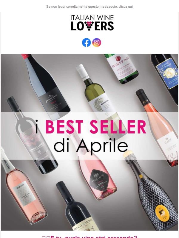 I più venduti del mese🍷