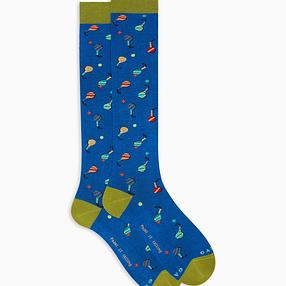 Calze Lunghe con Fantasia Gallo / Bluette