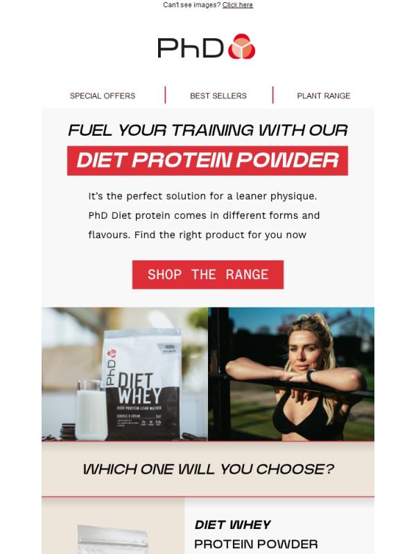 Introducing the Diet Protein Powder range