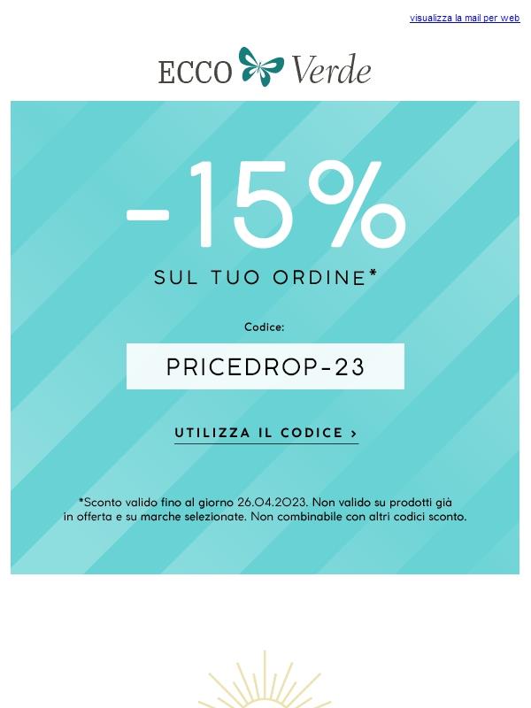 Ecco Verde Approfitta subito del 15 su tutto! 朗 Jekoo