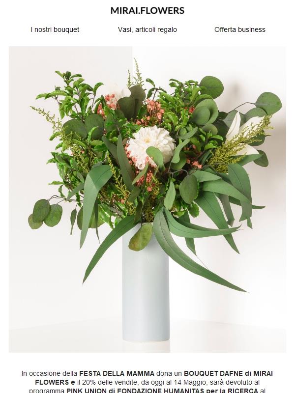 MIRAI FLOWERS x FONDAZIONE HUMANITAS RICERCA