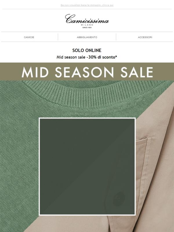 Mid Season Sale -30% di sconto