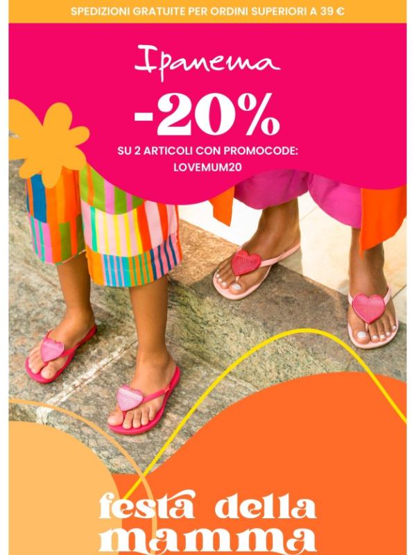 Celebra con noi la festa della mamma! - 20% su 2 articoli 💕