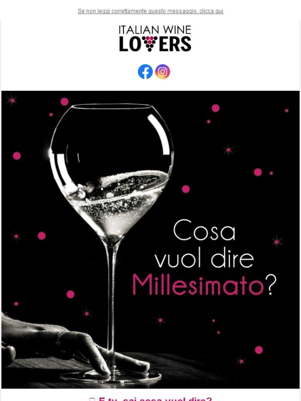 Cosa vuol dire Millesimato?🍾