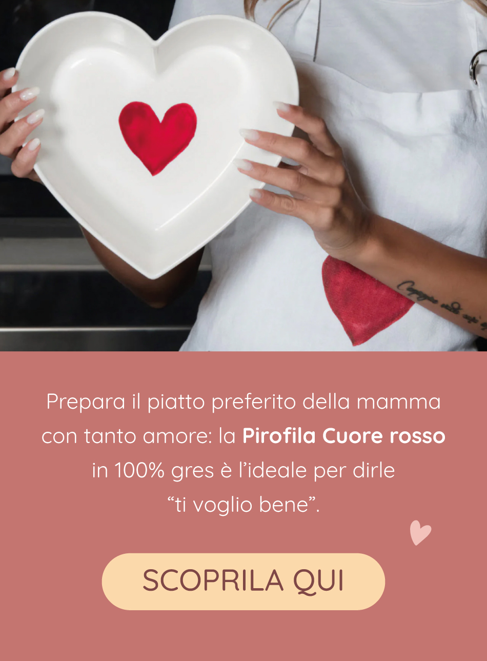 Pirofila Cuore rosso