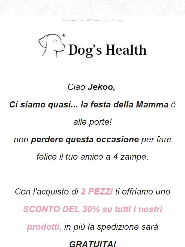 30% OFF per la festa della Mamma