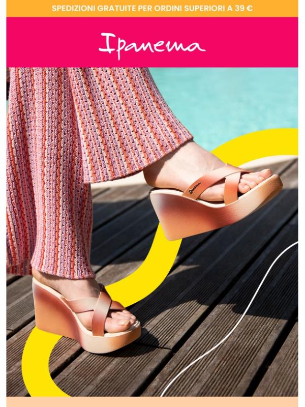 Must-have dell'estate 2023: scopri la zeppa Ipanema Colore! 🎨