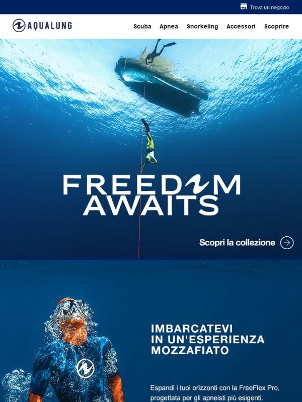 Nuova collezione Freedom Awaits