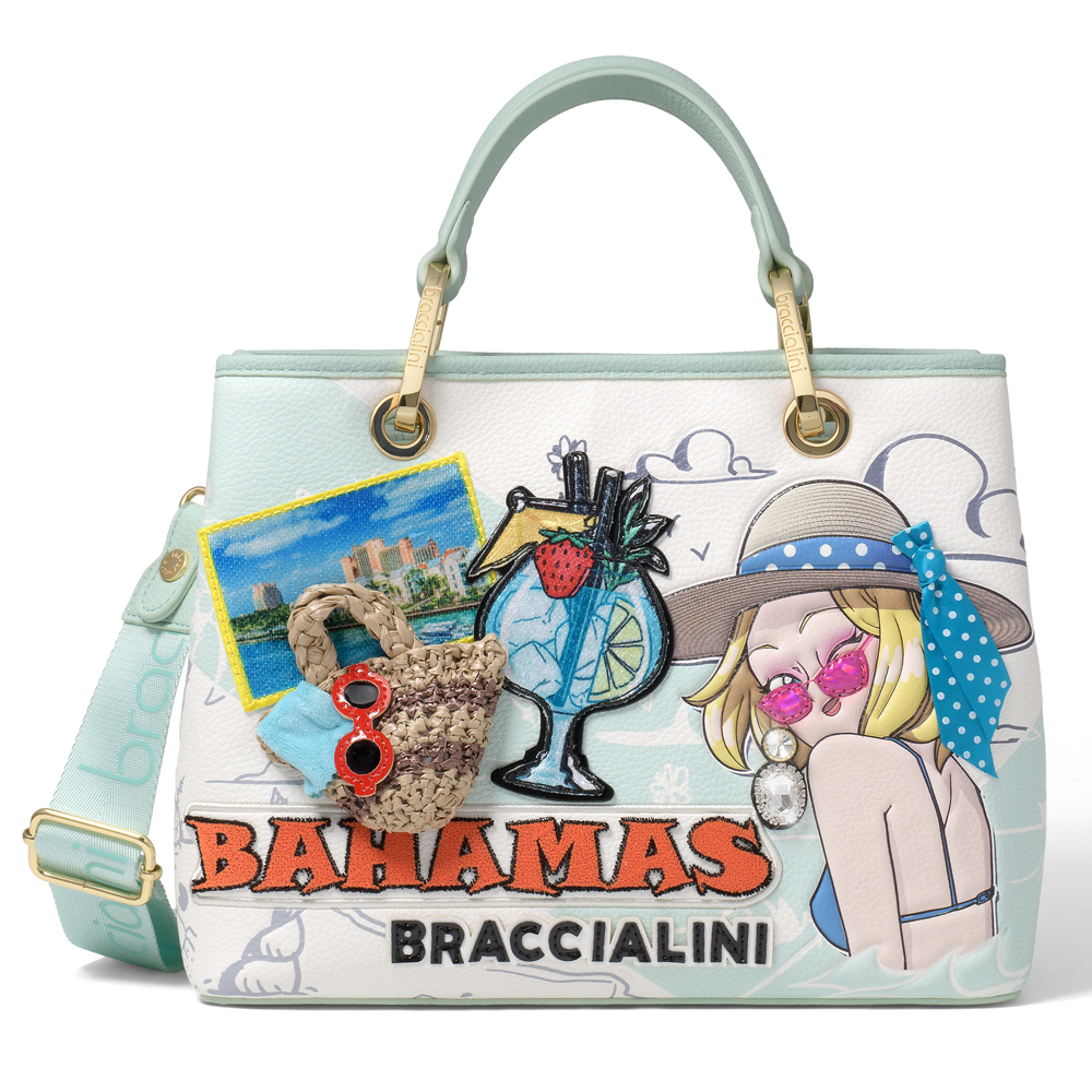 Braccialini Borsa a tracolla CARTOLINE B17080 Unico