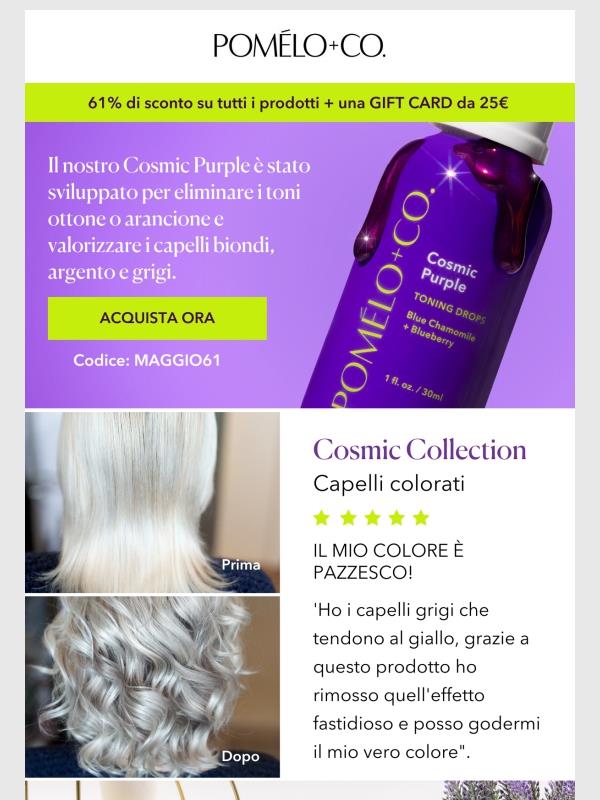 Pomélo+Co. Sei una star! 61 di sconto sui nostri prodotti per prepararti per il red carpet Jekoo