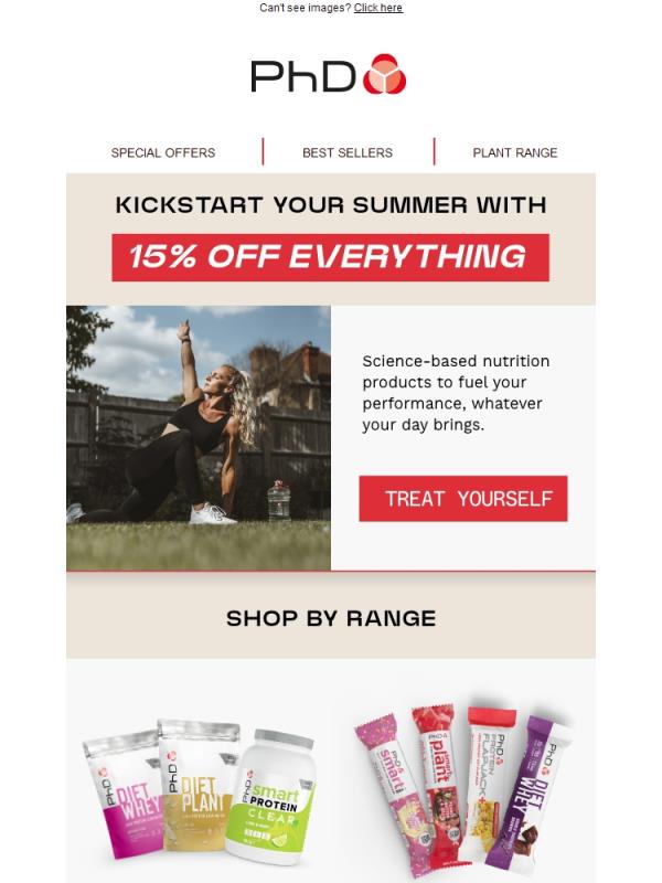 Just in: 15% OFF Everything