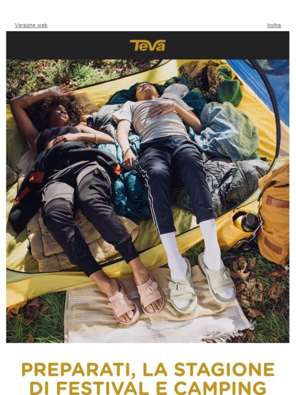 Preparati, la stagione di festival e camping è iniziata. 🏕️☀️