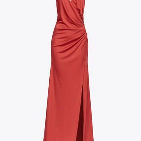 Abito Lungo Lucido Pinko / Rosso