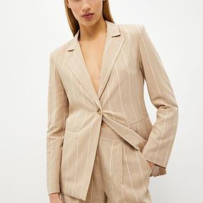Blazer in Misto Lino Liu Jo / Beige