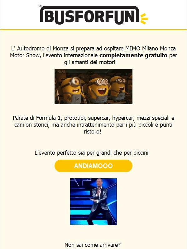 BUSFORFUN TI PORTA A MIMO - Milano Monza Motor Show 2023 🚌