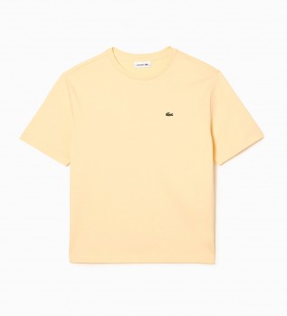 t-shirt-gialla-girocollo-in-cotone